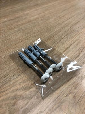 Ophangset schroeven torx wit (4st)