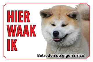 Waakbord Hond Akita