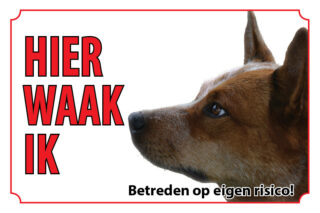 Waakbord Hond Australian Kelpie