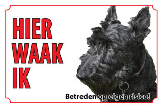 Waakbord Hond Schotse terrier