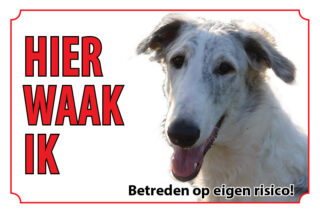 Waakbord Hond Barzoi