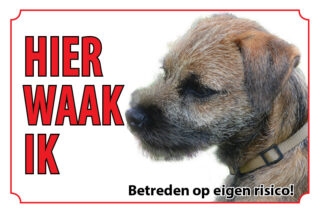 Waakbord Hond Borderterrier