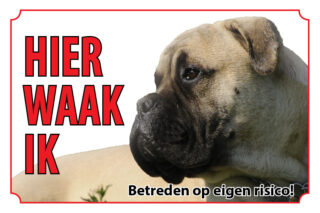 Waakbord Hond Bullmastiff