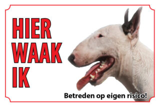 Waakbord Hond Bulterrier