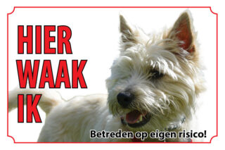 Waakbord Hond Cairnterrier