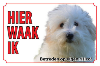 Waakbord Hond Coton de Tulear