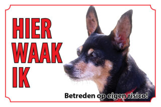 Waakbord Hond Dwergpinscher