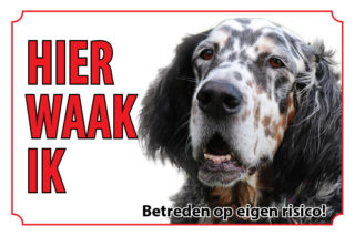Waakbord Hond Engelse setter