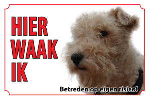 Waakbord Hond Foxterrier