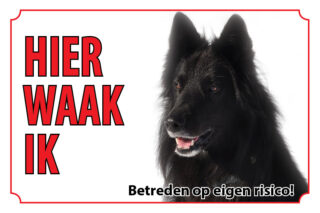 Waakbord Hond Groenendaeler