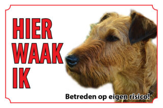 Waakbord Hond Ierse terrier