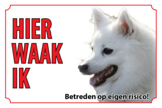 Waakbord Hond Japanse spits