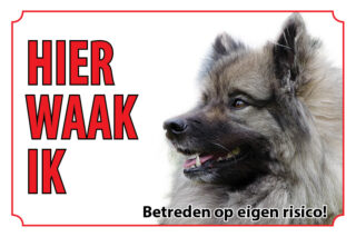 Waakbord Hond Keeshond