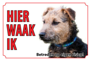 Waakbord Hond Lakelandterrier