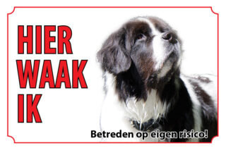 Waakbord Hond Landseer E.C.T.