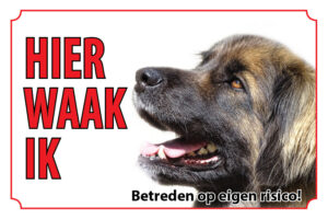 Waakbord Hond Leonberger