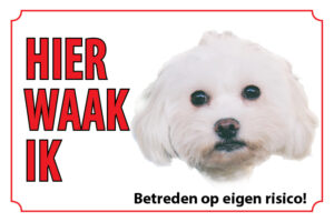 Waakbord Hond Maltezer