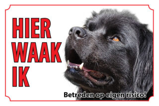 Waakbord Hond Newfoundlander