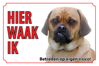 Waakbord Hond Puggle
