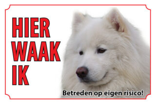 Waakbord Hond Samojeed
