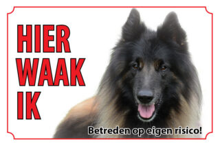 Waakbord Hond Tervuerense herder