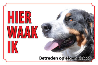 Waakbord Hond Berner Sennen