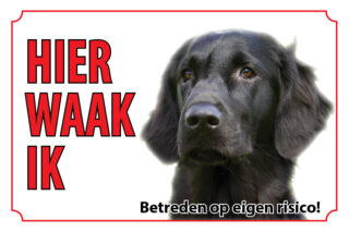Waakbord Hond Flatcoated Retriever