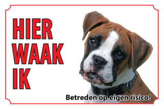 Waakbord Hond Boxer