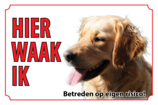 Waakbord Hond Golden Retriever
