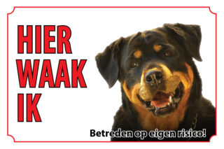 Waakbord Hond Rottweiler