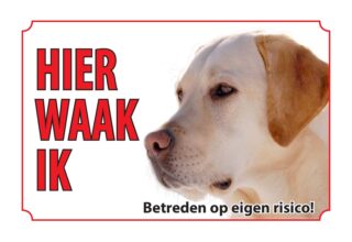 Waakbord Hond Labrador bruin
