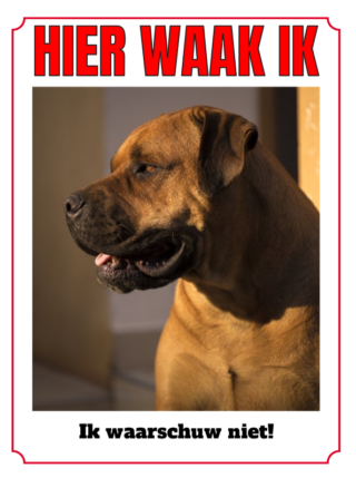 Groot Waakbord Staand 30x40cm Eigen Ontwerp