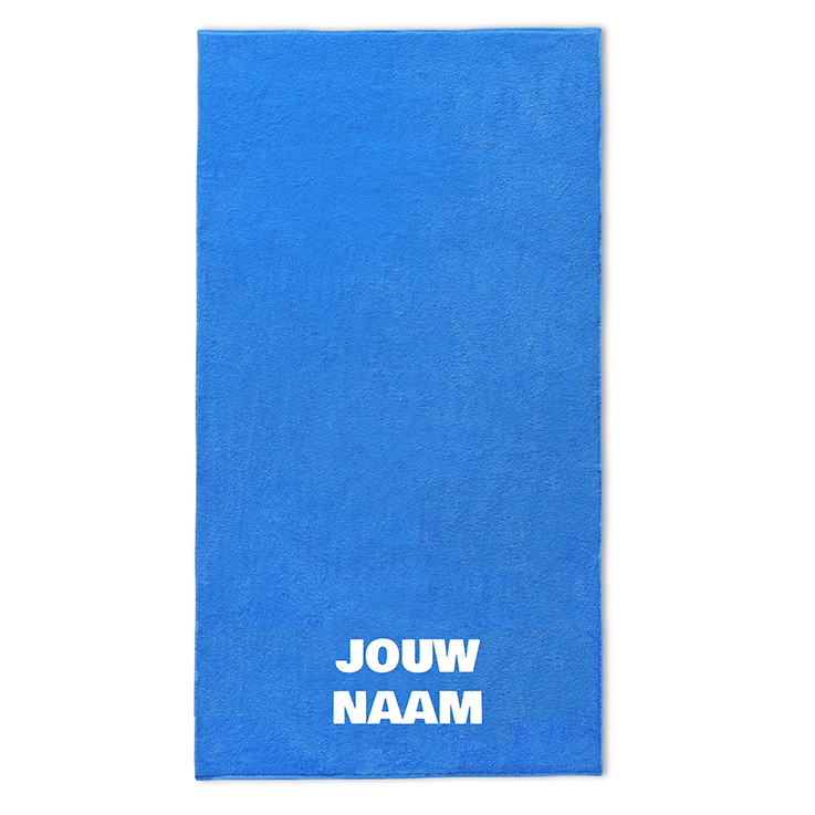 Strandlakens15_klein. strandlaken-met-borduring-kobalt-blauw-100x200cm