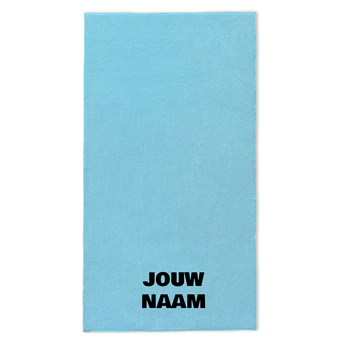 Strandlakens18_klein strandlaken-met-borduring-licht-blauw-100x200cm