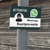 informatie bord whatsapp buurtpreventie 20x30cm