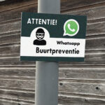 informatie bord whatsapp buurtpreventie 20x30cm