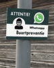 informatie bord whatsapp buurtpreventie 20x30cm informatie bord whatsapp buurtpreventie 20x30cm