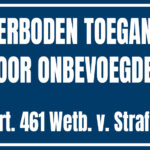 Verboden toegang voor onbevoegden