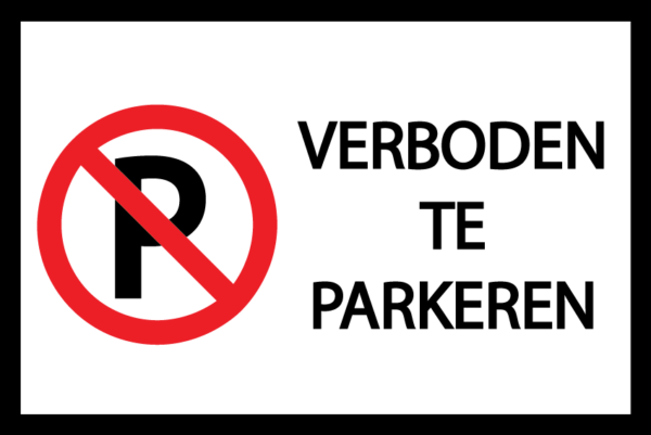 verboden te parkeren