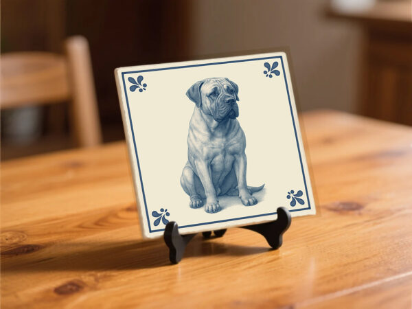tegel_15x15_Africaanse mastiff-tegeltje_preview_op_standaard