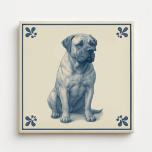 tegel_15x15_Africaanse mastiff-tegeltje_voorkant