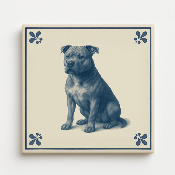 tegel_15x15_Amerikaanse staffordshire-tegeltje_voorkant
