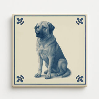 tegeltje 15x15cm Anatolische herder Kangal voorkant