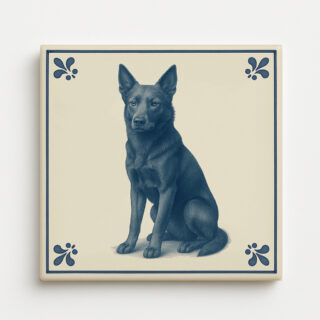 tegel_15x15_Australian kelpie-tegeltje_voorkant