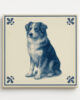 tegeltje 15x15cm Australische herder voorkant tegeltje 15x15cm Australische herder voorkant