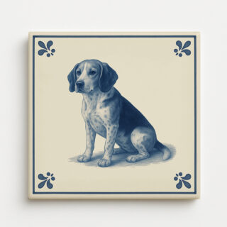tegel_15x15_Beagle-tegeltje_voorkant