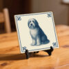 tegel_15x15_Bearded collie-tegeltje_preview_op_standaard