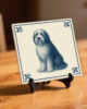 tegel_15x15_Bearded collie-tegeltje_preview_op_standaard