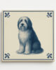 tegel_15x15_Bearded collie-tegeltje_voorkant