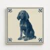 tegel_15x15_Black and tan coonhound-tegeltje_voorkant